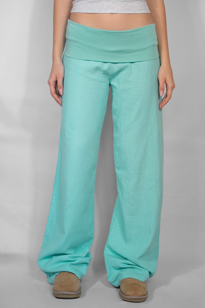 Vibrant Horizon Wide-Leg Trousers