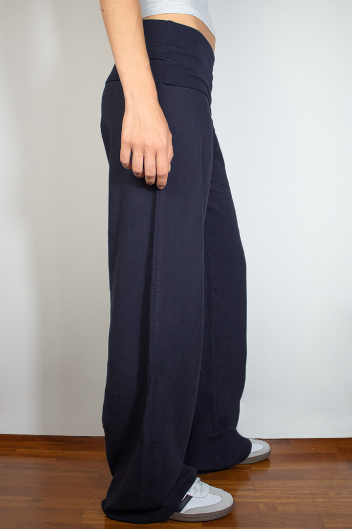 Vibrant Horizon Wide-Leg Trousers