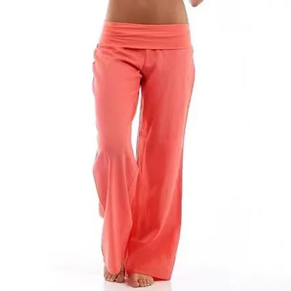 Vibrant Horizon Wide-Leg Trousers