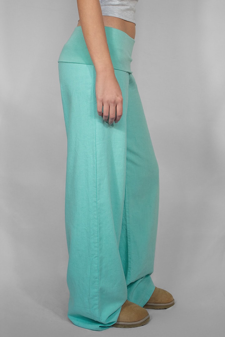 Vibrant Horizon Wide-Leg Trousers