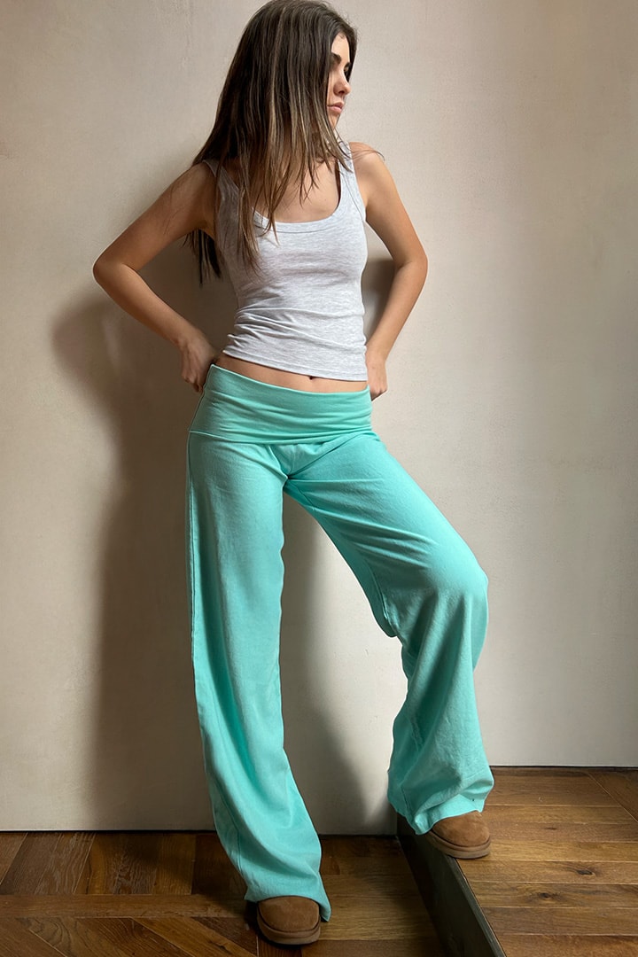 Waistband palazzo pants